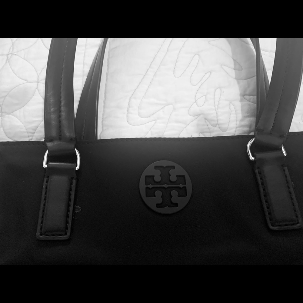 Tory Burch tote bag.